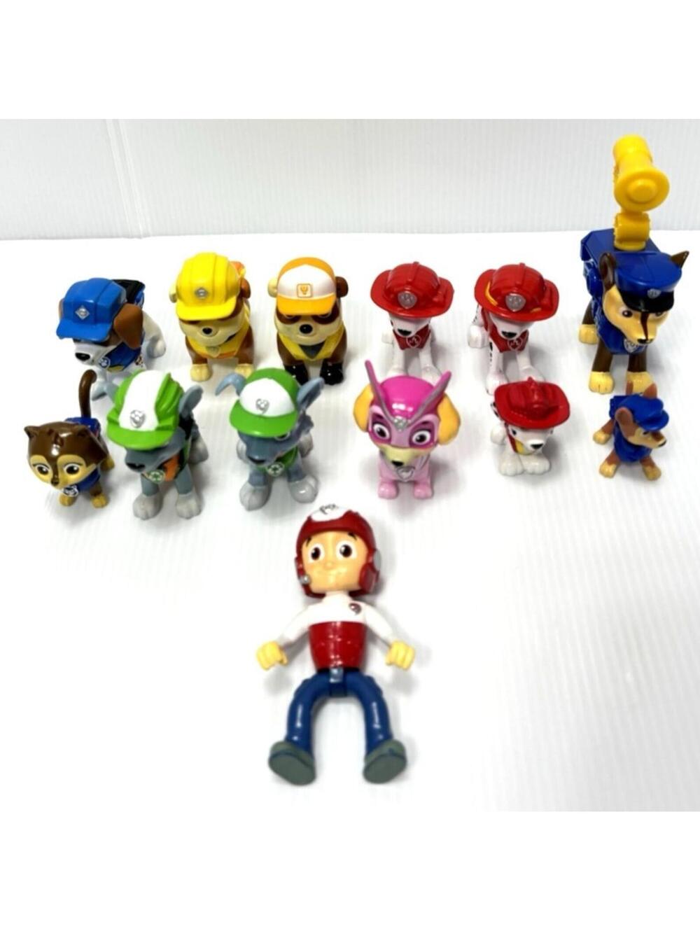 Paw Patrol Toy Figures Lot Ryder Chase Marshall Rubble Rocky Skye Zuma Mini Fig